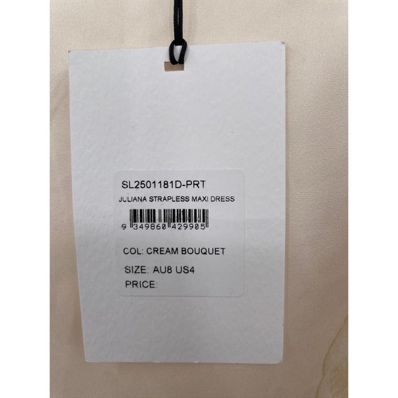 Anthropologie Significant Other Strapless Julianna Maxi Dress Size 4 - Picture 3 of 13